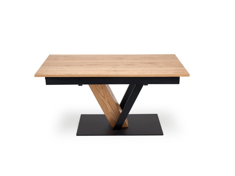 Stół FANIS rozkładany, naturalny / czarny - Halmar