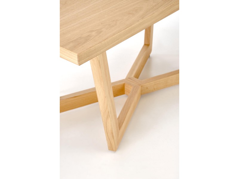 Stół MASSIVE 3 rozkładany 160-250x90x77 cm dąb naturalny/dąb naturalny - Halmar