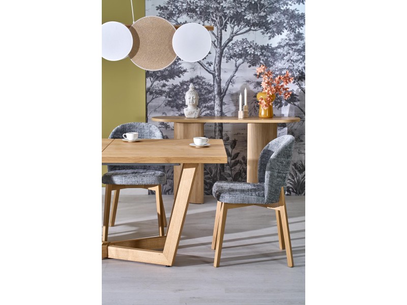 Stół MASSIVE 3 rozkładany 160-250x90x77 cm dąb naturalny/dąb naturalny - Halmar
