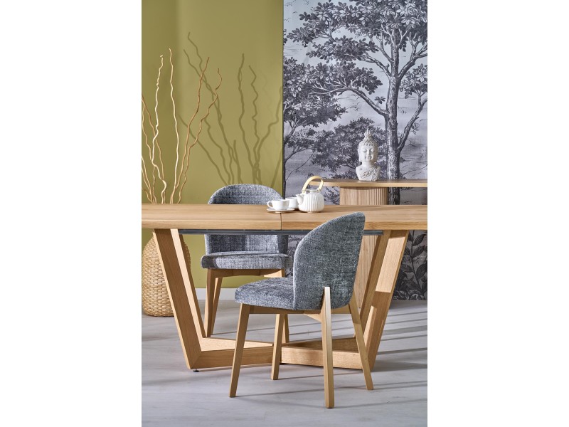 Stół MASSIVE 3 rozkładany 160-250x90x77 cm dąb naturalny/dąb naturalny - Halmar