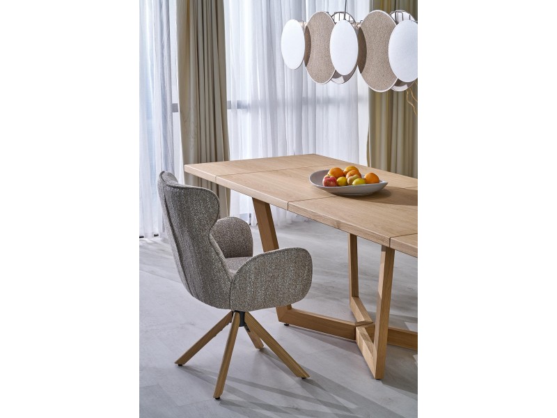Stół MASSIVE 3 rozkładany 160-250x90x77 cm dąb naturalny/dąb naturalny - Halmar