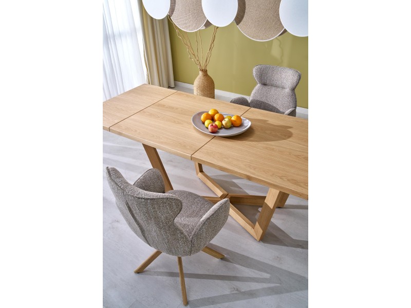 Stół MASSIVE 3 rozkładany 160-250x90x77 cm dąb naturalny/dąb naturalny - Halmar