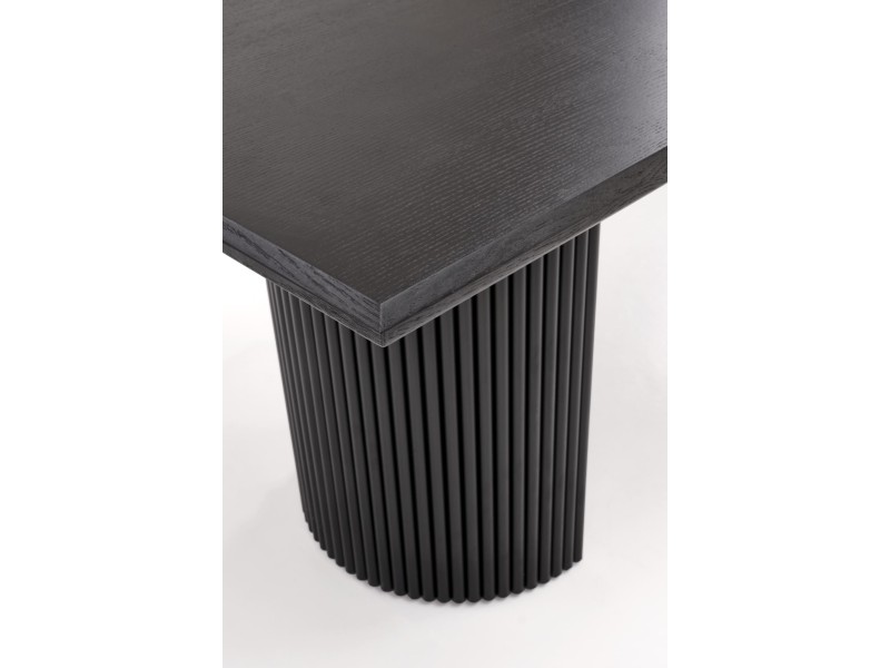 Stół BOLERO rozkładany 160-250x90x78 cm dąb naturalny/czarny - Halmar