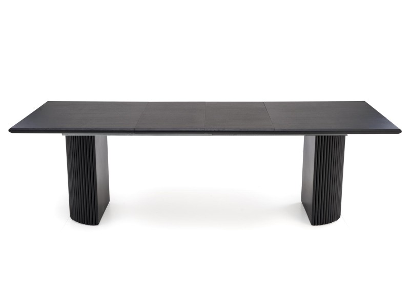 Stół BOLERO rozkładany 160-250x90x78 cm dąb naturalny/czarny - Halmar