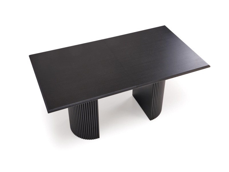 Stół BOLERO rozkładany 160-250x90x78 cm dąb naturalny/czarny - Halmar