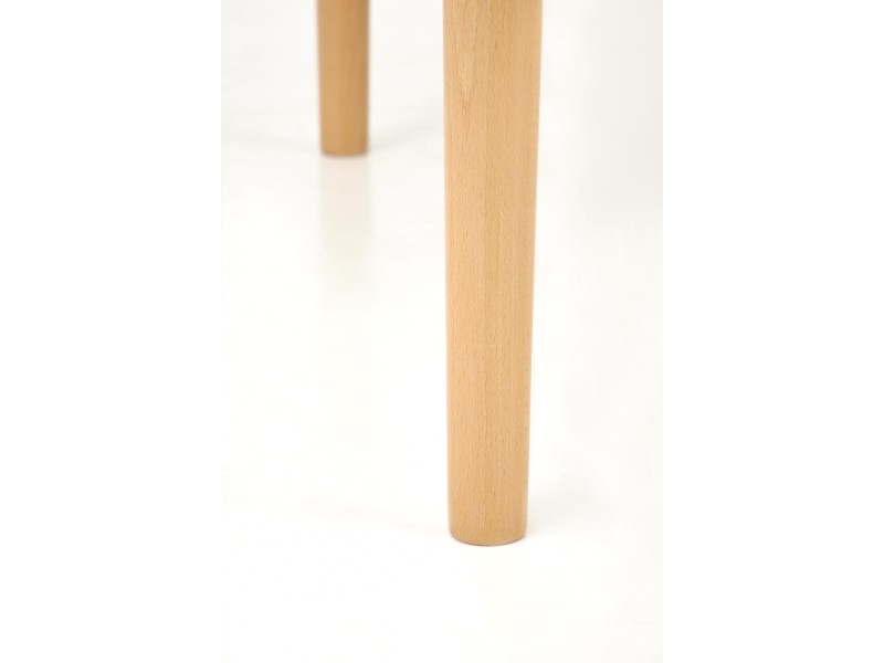 Stół PIVOT rozkładany 102-142x102x75 cm, blat - kaszmir, nogi - naturalny - Halmar