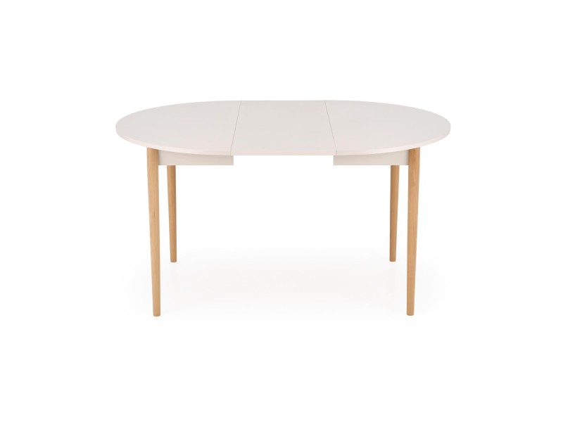 Stół PIVOT rozkładany 102-142x102x75 cm, blat - kaszmir, nogi - naturalny - Halmar