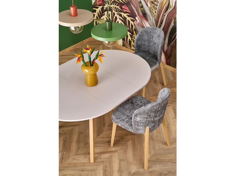 Stół RUBEN kolor blat - kaszmir, nogi - naturalny - Halmar