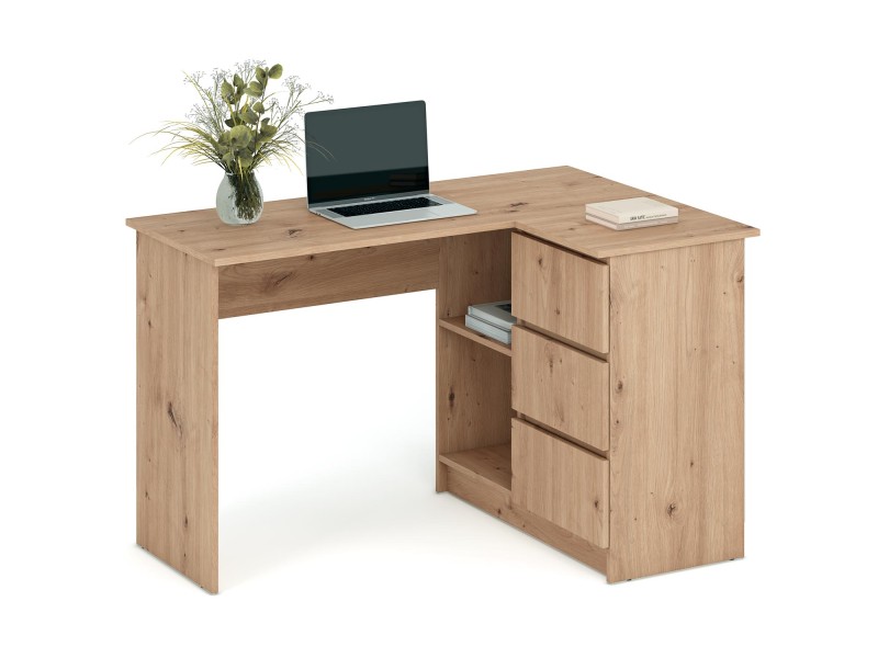 Biurko BEGA , dąb artisan - Halmar