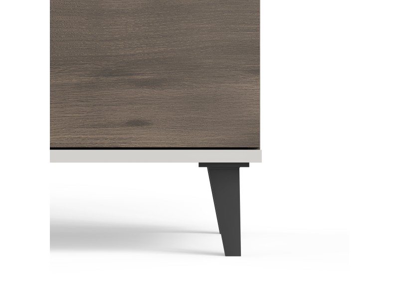 Komoda RANDOM 2 KM-1 kaszmir / orzech / czarny - Halmar