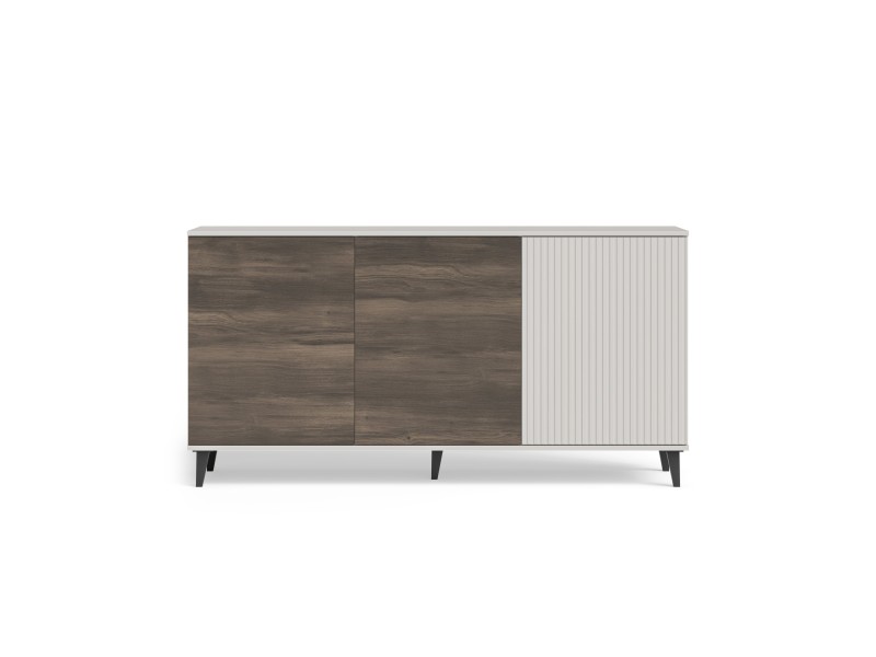 Komoda RANDOM 2 KM-1 kaszmir / orzech / czarny - Halmar