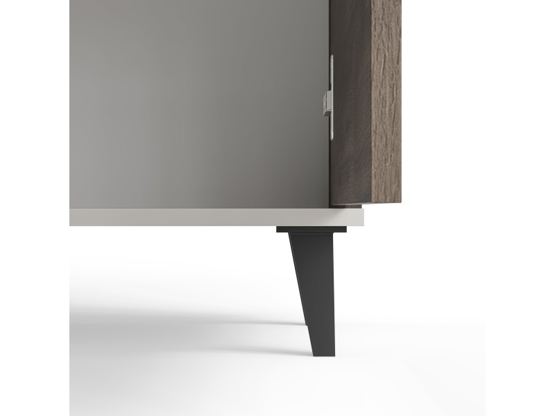 Komoda RANDOM 2 KM-1 kaszmir / orzech / czarny - Halmar