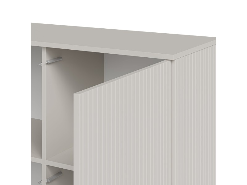 Komoda RANDOM 2 KM-2 kaszmir / orzech / czarny - Halmar