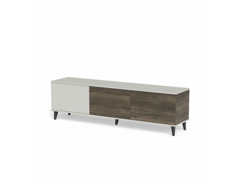 Stolik RANDOM 2 RTV-2 RTV 180 cm kaszmir / orzech / czarny - Halmar