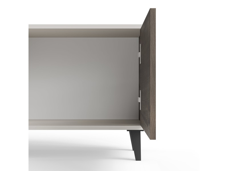 Stolik RANDOM 2 RTV-2 RTV 180 cm kaszmir / orzech / czarny - Halmar