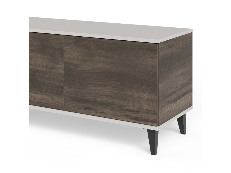 Stolik RANDOM 2 RTV-3 RTV 200 cm kaszmir / orzech / czarny - Halmar