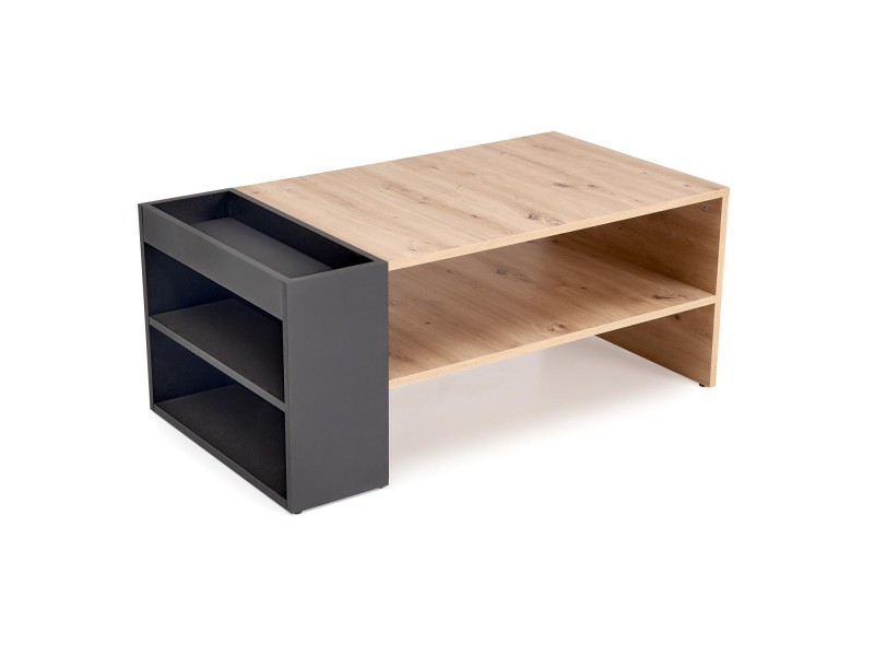 Ława MURCIA , dąb artisan / czarny - Halmar