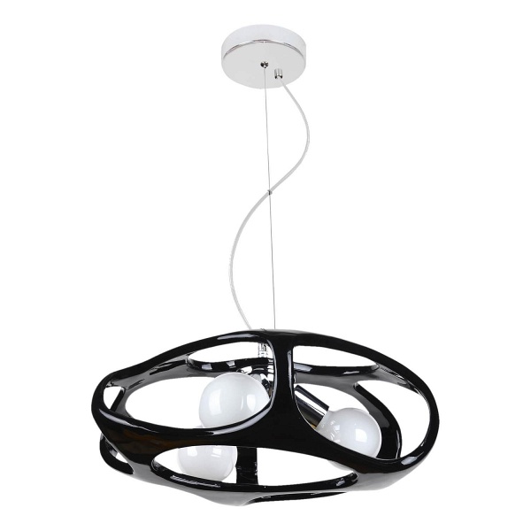 Lampa wisząca Amano czarna Lampex