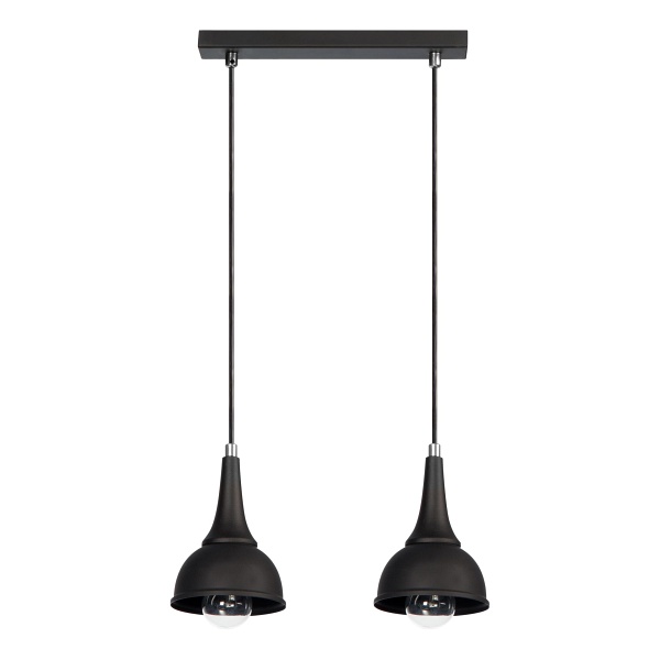 Lampa wisząca Alla 2 czarna Lampex