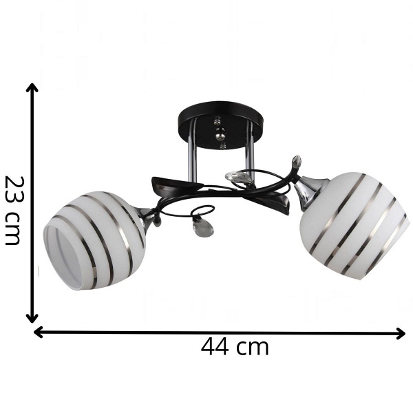 Żyrandol Milton 2 Lampex