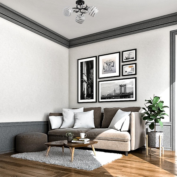 Żyrandol Milton 3 Lampex