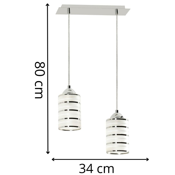 Lampa wisząca Cloe 2 Lampex