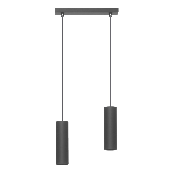 Lampa wisząca Rollg 2 czarna Lampex