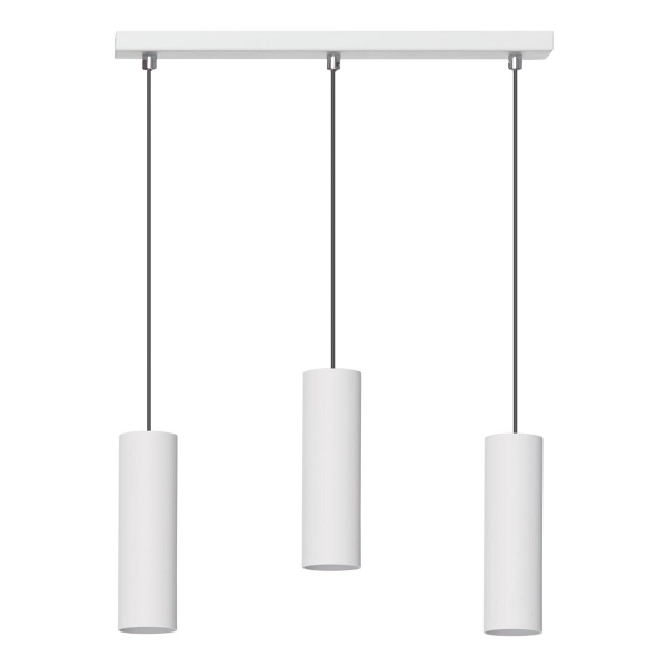 Lampa wisząca Rollg 3 biała Lampex