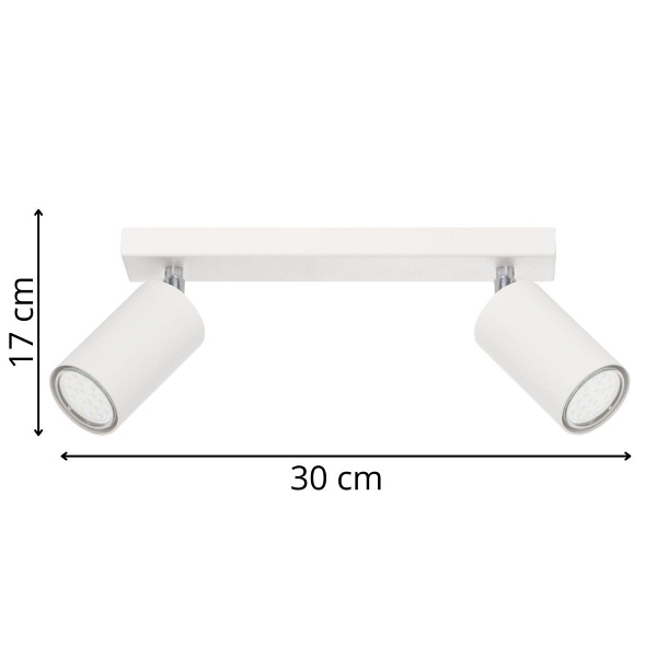 Plafon Rolos 2 biały Lampex