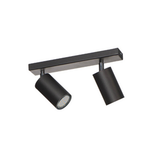 Plafon Rolos 2 czarny Lampex