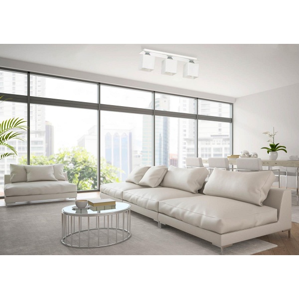 Lampa sufitowa Floki 3 biała Lampex