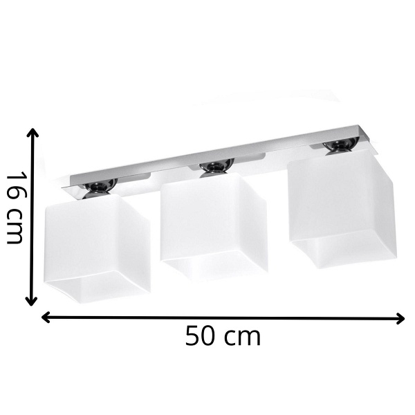 Lampa sufitowa Floki 3 chrom Lampex