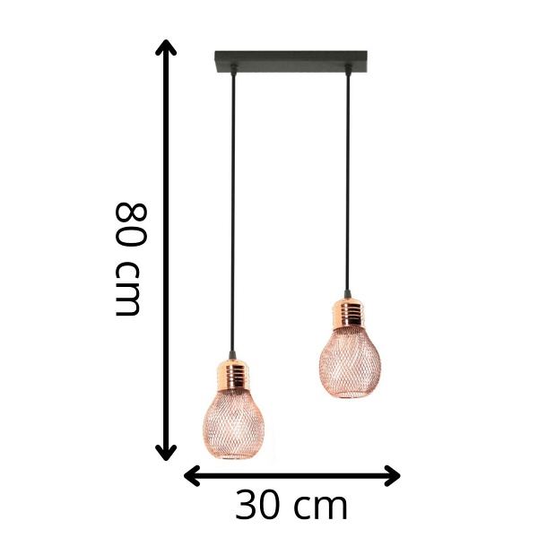 Lampa wisząca Lilia 2L Lampex