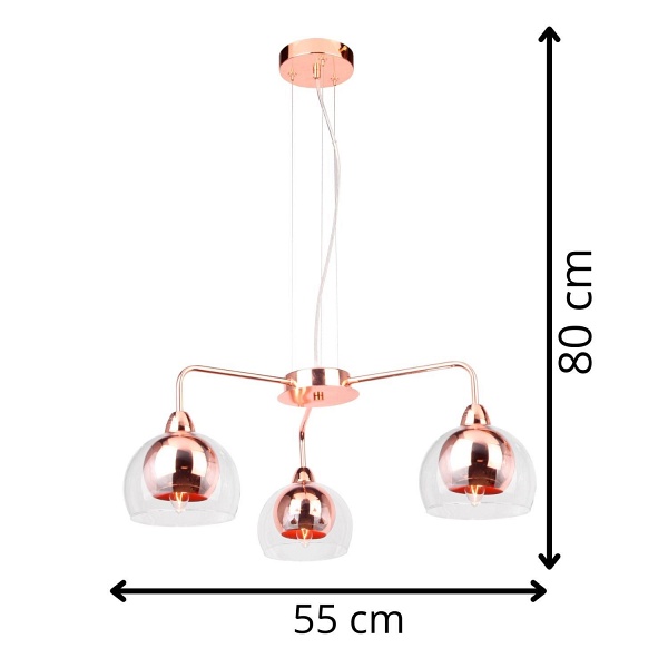 Lampa wisząca Cirta 3 Lampex