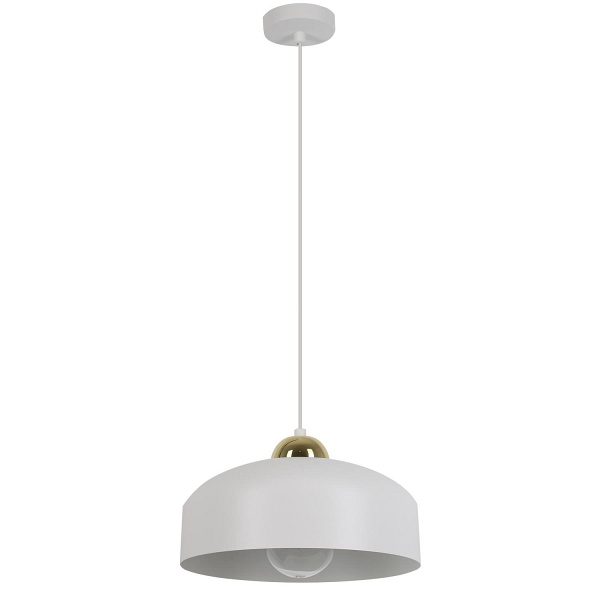 Lampa wisząca Melania Z biała Lampex