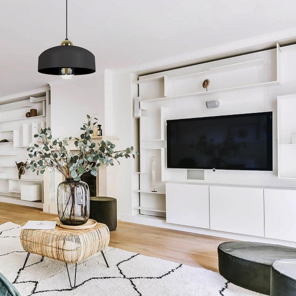 Lampa wisząca Melania Z czarna Lampex