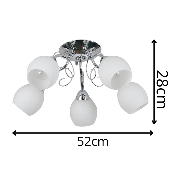 Żyrandol Greg 5 Lampex