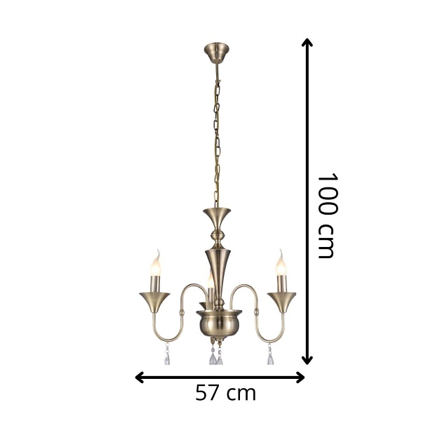 Żyrandol Andy 3 Lampex