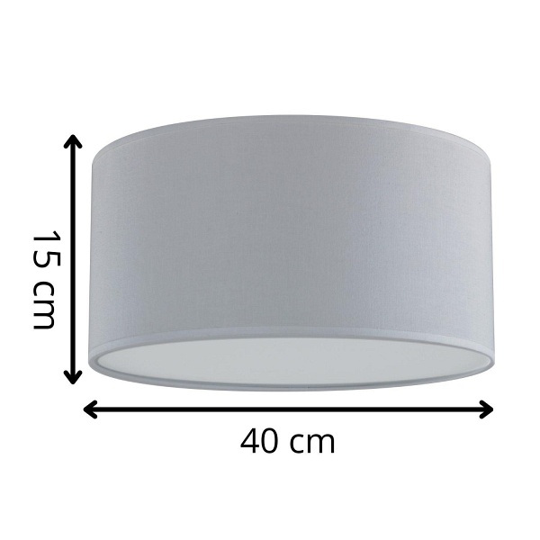 Plafon Iglo 40 popiel Lampex