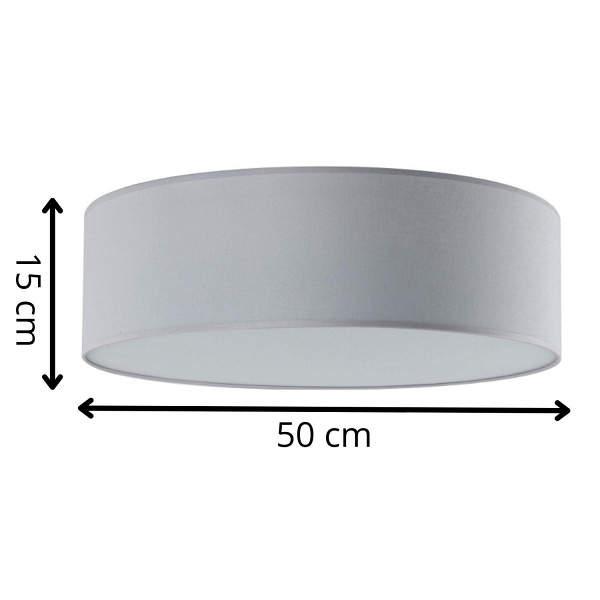 Plafon Iglo 50 popiel Lampex