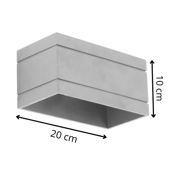 Kinkiet Quado DELUXE B popiel Lampex