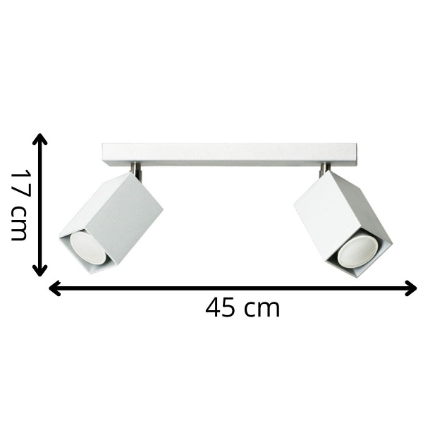 Plafon Nero 2 biały Lampex