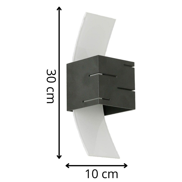 Kinkiet Vitrum A czarny Lampex