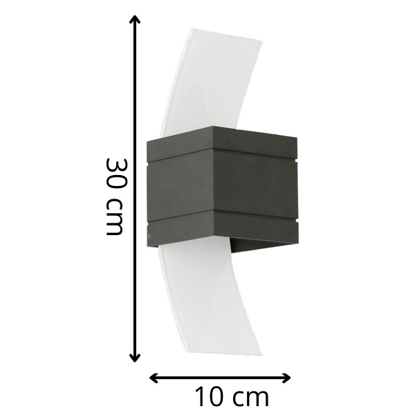 Kinkiet Vitrum B czarny Lampex