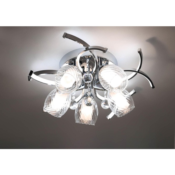 Lampa sufitowa Megan 5+5 Lampex