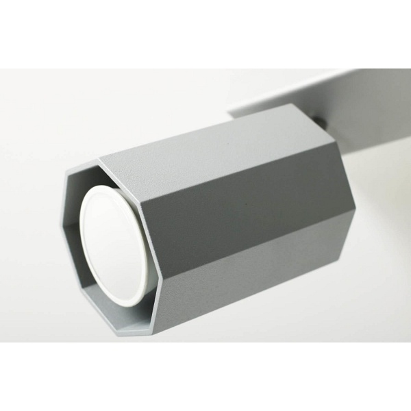 Plafon Hex 3 czarny Lampex