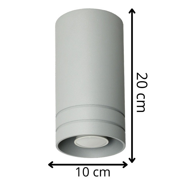 Lampa sufitowa Simon popiel Lampex