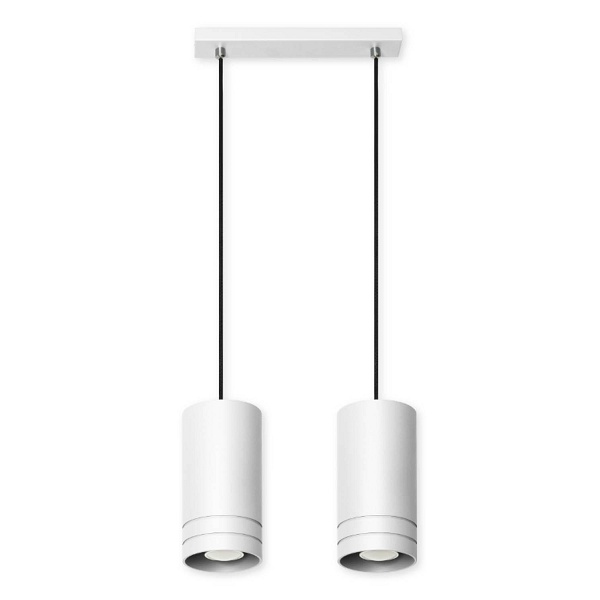 Lampa wisząca Simon 2L biała Lampex