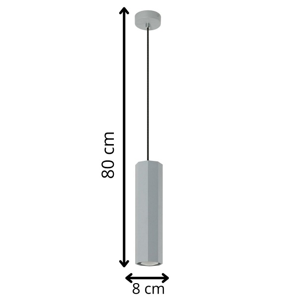 Lampa wisząca Astral 1 popiel Lampex