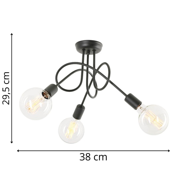 Żyrandol Carlos 3 Lampex
